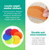 slaixiu 30PCS 4" Rubber Floor Dots - Non-Slip Gym Circles for Kids Agility Training, Classroom Carpet Markers & Sit