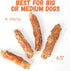 Natural Dog Treats, Chicken Wrapped Beef Cartilage Dog Treat Long-Lasting High Protein Training Treats for Small Medium Large Satisfies Dog's Urge to Chew 12-13 Counts