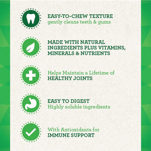 Greenies Aging Care Large Natural Dental Care Dog Treats, 27 oz. Pack (17 Treats)