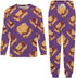 Generic Set Peanut Butter Jelly Breakfast Men's Pajamas Long Sleeve Sleepwear Crew Neck Loungewear Tops And Bottom