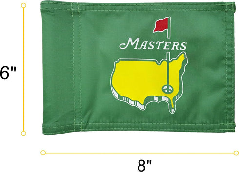 Themed Mini Golf Flag, 8x6 Inch, Double-Sided Silk-Screened, Fade-Resistant 420D Nylon for Backyard Practice