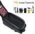 MOSISO Bike Rack Bag, Waterproof Bicycle Trunk Bag, 14L EVA Mountain Bike Rear Seat Bag with Shoulder Strap, Black