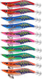 Generic 10Pcs/UV 18.5G Luminous Squid Lure Hook Wooden Shrimp Octopus Cuttlefish Fishing Bait