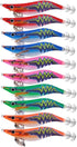 Generic 10Pcs/UV 18.5G Luminous Squid Lure Hook Wooden Shrimp Octopus Cuttlefish Fishing Bait