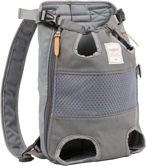 Dog Carrier Backpack, Legs Out Front, Airline Approved for Small Medium Large Dogs, Canvas Mesh Free Cat Travel Bag