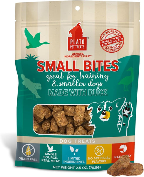Plato Small Bites Duck 2.5oz - 850002221107 (Pack of 4)