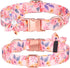 Dog Collar with Daisy Tie, 3 Patterns Soft & Comfy Flower Print Padded Pet Collars with Strong Metal Buckle for Boy and