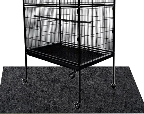 30x36 Inch Bird Cage Floor Mat, Waterproof Under Pet Cage Liner Mat for Kennel Training, Reptile Aquariums, Non-Slip
