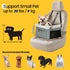 20lbs, Conlun Dog Car Seat Booster for Small Pet Under Portable Travel Puppy Car Seat with Internal Steel Frame