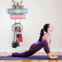 Yoga Mat Holder Accessories, Wall Mount Organizer with 4 Hooks, Storage Rack for Foam Roller, Towel, Yoga Mats