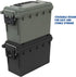 Sheffield 12629 Black Ammo Storage Can, Water Resistant Field Box for Pistol, Rifle, Shotgun, Stackable, Lockable