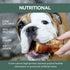 K9 Connoisseur Dog Bones Natural Long Lasting Meaty Beef Knee Cap Bone Treats Bundled with Slow Roasted Beef Lung Bites