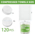 240 PCS Disposable Face Towel, Compressed Towels, Coin Towels for Travel Camping Hiking, Magic Towel Portable Soft