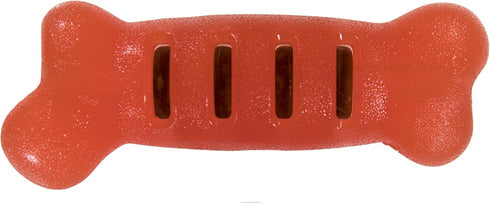 Starmark Treat Ringer FlexGrip Bone, Large, Red