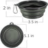 Collapsible Dog Bowls, 2-Pack Foldable Expandable Cup Dish for Pet Cat Hiking Food Water Feeding Dog Travel Bowl