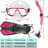 Sets Snorkeling Gear for Adults with Fins Scuba Diving Gear Adult Professional Travel Snorkel with Flippers,Anti-Fog
