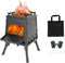 Portable Camping Wood Stove - Mini Outdoor Wood Burning Stove with Carrying Bag for Cooking and Heating