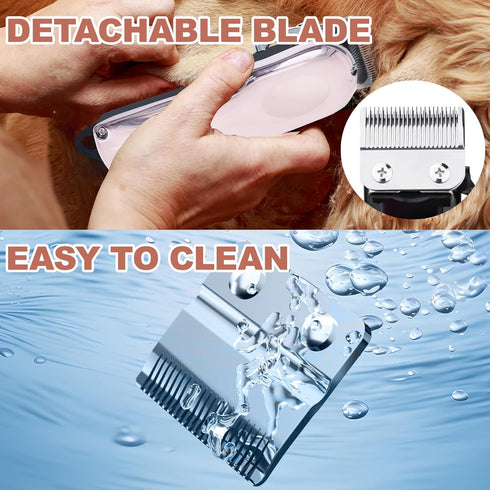 Nevixtal Trimmer Trimmer Rabbit Clippers for Grooming for Thick Heavy Coats,Quiet Cordless,Rechargeable,LED