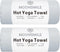 MOONSMILE 2 Pack Hot Yoga Hand Towel with Quick Dry Super-Absorbent Soft Suede Microfiber, Gym Sports Sweat Rags