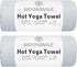 MOONSMILE 2 Pack Hot Yoga Hand Towel with Quick Dry Super-Absorbent Soft Suede Microfiber, Gym Sports Sweat Rags