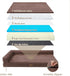 Orthopedic Dog Bed for Large Dogs - Washable Sofa Bed with Supportive Foam, Waterproof Lining, Brown (42" L x 30" W)