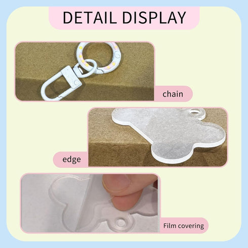 GZEKWLP Citrus Orange Slices Flowers Double Sided Pet ID Tag for Dogs and Cats, Bone Shaped Acrylic Sign with Keychain