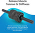 4" 500 lbs Chirp Focus Muscle Roller, Focus Wheel and Roller Handle in One, On-The-Go Muscle Massage Tool, Stretching