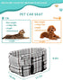 13lbs(Grid Prpeko Small Dog Car Seat, Portable Dog Seat with Soft Washable Cushion,Center Console Dog Car Seat