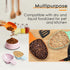 Dog Food Scoop, Melamine Pet Food Measuring Cup - 1 Cup, 1/2 Cup, 1/4 Cup, Dishwasher Safe - Orange