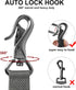 TwoEar 6FT 1IN Strong Gray Dog Leash, 2 Padded Handles, Traffic Handle for Extra Control, Reflective Lead for All Dogs