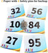 UISKOOPW Tyvek Race Bibs Running Numbers Bibs with Race Bib Tape Instead Pins Track Bib Numbers for Tryouts Racing Bibs
