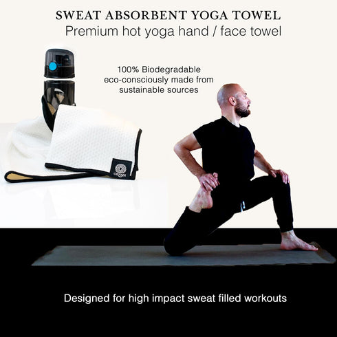 14 34 Premium Gym Towel Eco Organic Cotton Extra Soft Bamboo Viscose Face Sweat Cloth for Sensitive Skin Absorbent
