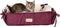 Armarkat 2-in-1 Cat Pet Bed & Fleece Cat Mat, Burgundy/Ivory, 16" L x 16" W x 6" H (C06HJH/MB)