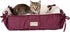 Armarkat 2-in-1 Cat Pet Bed & Fleece Cat Mat, Burgundy/Ivory, 16" L x 16" W x 6" H (C06HJH/MB)