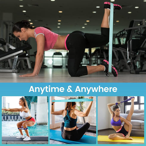 Resistance Bands Set for Working Out - Exercise Loop Bands for Men Women, Body Stretching, Home Workout, 5 Pack