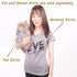 Love Puppy Dog Shirt, Sleeveless Vest T-Shirt for Pets, Crewneck Apparel for Dogs and Cats, Grey X-Large Women’s