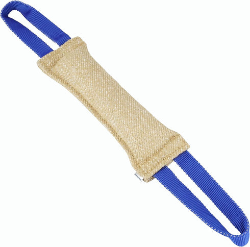 Herm Sprenger Jute Dog Tug Toy - Training Tool with 2 Handles for Interactive Play, Tough Tug of War (Medium)