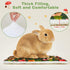 2Pcs Glittme Bunny Bed Rabbit Bed for Indoor Cage Soft Guinea Pig Bed Fleece Mat Pad Warm Small Animal Bedding