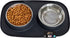 Gorilla Grip 100% Waterproof BPA Free Cat and Dog Bowls, Silicone Feeding Mat Set with Stainless Steel Bowl