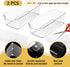 Iffitya 2 Packs Large Hermit Crab Water Tank - Ideal Hermit Crab Pool and Tank Combination - Hermit Crab Water Tank