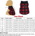 4 Pieces Buffalo Plaid Dog Sweaters with Leash Ring, Warm Fleece Vest Pullover for Small Puppy Cat Pets (X-Small)