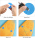 PATIKIL D-Ring Patch - Stainless Steel D-Ring PVC Patch Pad with Elastic Cords and Hooks for Inflatable Boat Paddle