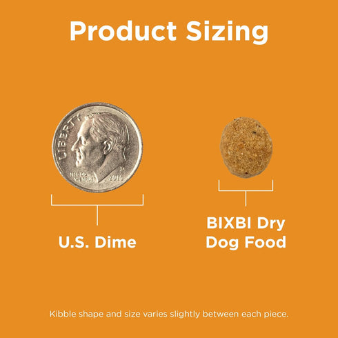 BIXBI Rawbble Dry Dog Food, Chicken, 4 lbs, USA Made, No Meat Meal, Freeze Dried Raw Coated Dog Food