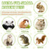 CCatswan 2lb Natural Sweet Bamboo Chew Toys for Small Pets - Organic Molar Sticks with Xylose & Vitamins for Rabbit