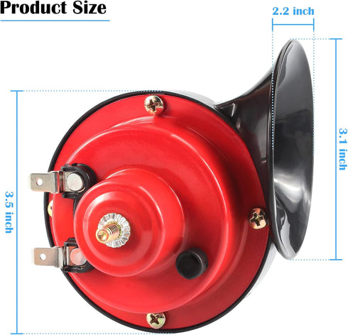 Golf Cart Horn Kit with Floor Mount Button for EZGO, Club Car, Ya-ma-ha, 12V