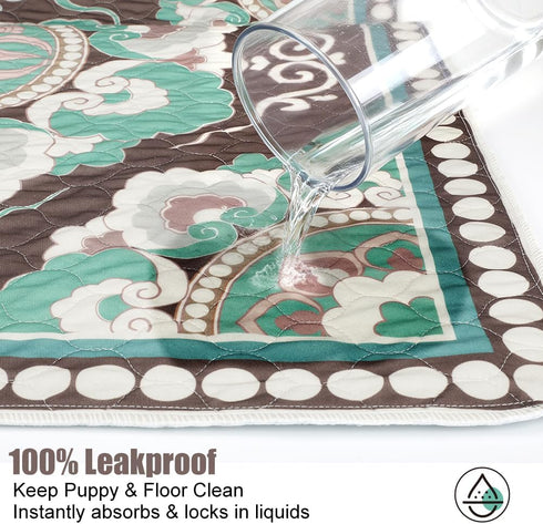 2-Pack, 31.5" 31.5" 4-Layer Washable Dog Pee Pads x Reusable Puppy Training Pads with Non-Slip Backing, Super Absorbent
