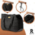 Cozy Plush Pet Carrier Purse - Lightweight Tote Design for Small Dogs and Puppies, Secure Harness Clip (Black)