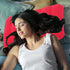 4Pack 16.5 10.5 Ultralight Inflatable Travel Pillow, Small Squared Flocked Fabric Air Pillow for Traveling, Holiday