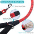VIVAGLORY Strong Rope Dog Leash, 3ft Durable Short Leash with Soft Neoprene Padded Handle for Small Medium Dogs, Red