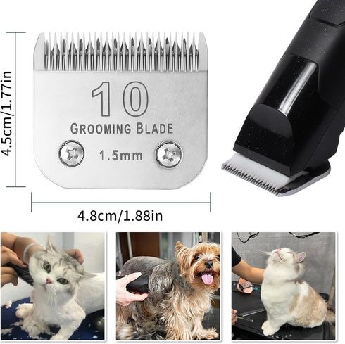 MEMIRY 4FC+5FC+7FC A5, KM10 (3 Packs) Size Detachable Dog Grooming Blades, Compatible with Andis, Oster Wahl Series